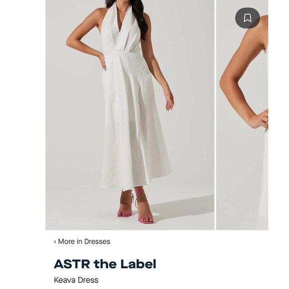 NWT ASTR the label Women's Keava Dress in White Size S - Picture 8 of 15